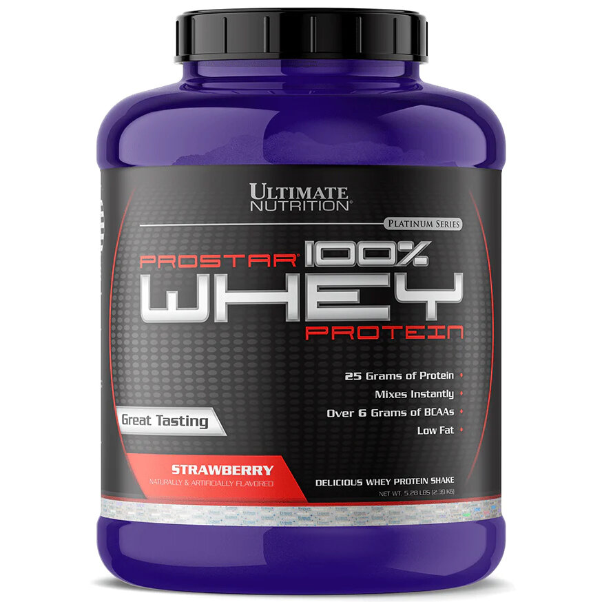 Протеин Ultimate Nutrition Prostar 100% Whey Protein, 2390 г, клубника