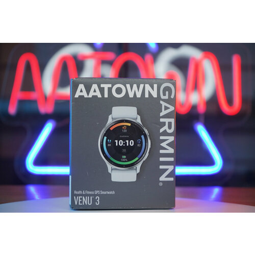 Garmin Venu 3 - Silver Stainless Steel Bezel with Whitestone Case and Silicone Band 6012600₽