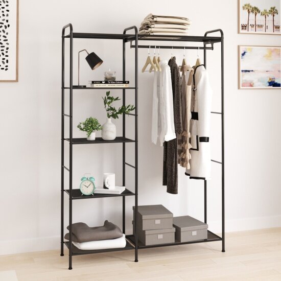 Гардеробная система Зми "Валенсия 1" (VALENCIA 1 clothes rack) черный