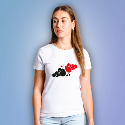 фото Футболка размер m, белый aika "яркость и стиль в спорте"