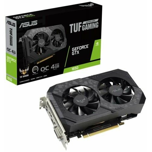 Видеокарта PCI-E ASUS TUF-GTX1650-O4GD6-P-V2-GAMING 4GB GDDR6 128bit 12nm 141012000MHz DVI-DHDMIDP 2886500₽