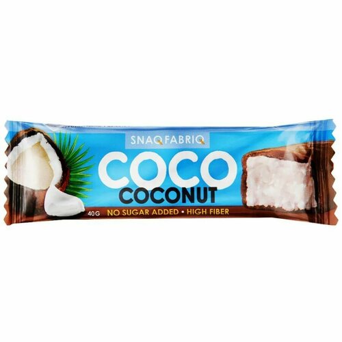 Батончики кокосовые глазированные без сахара Snaq Fabriq, 30 шт по 40 г, вкус: кокос зефир манго в шоколаде без гмо и искусственных красителей 210г