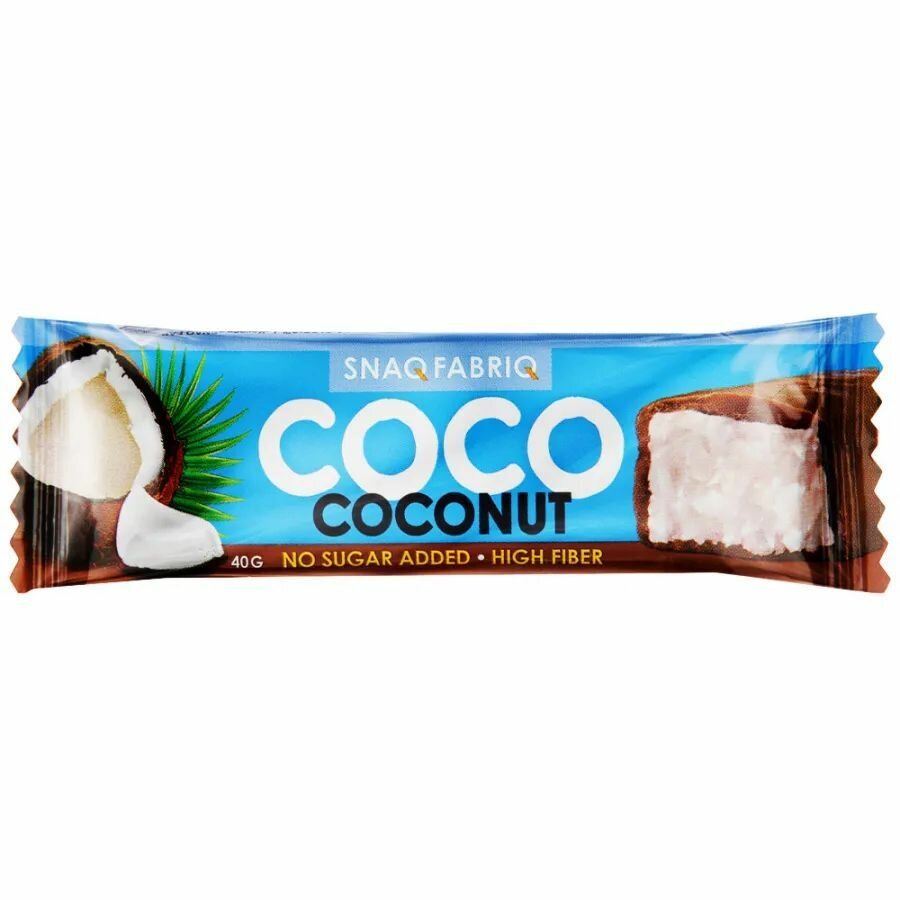 Батончик Snaq Fabriq Coco Coconut Кокос, 40 г, 30 шт.