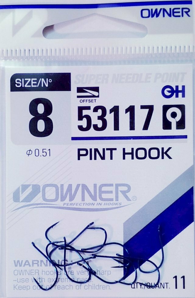 Крючки Owner 8/53117 0.51 PINT HOOK