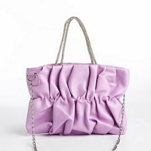 фото Сумка клатч сима-ленд, сиреневый сима-лэнд