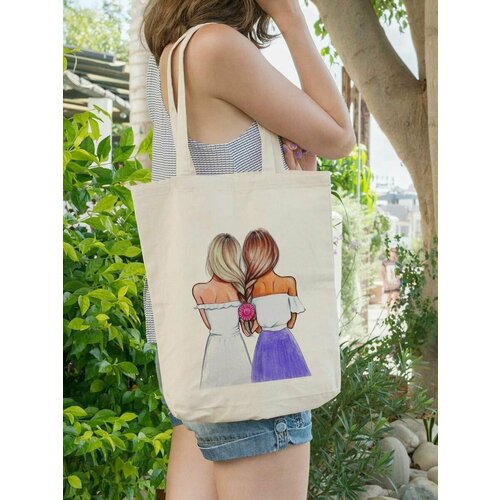 фото Сумка шоппер , фактура плетеная, бежевый kotofoto76