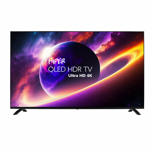 Телевизор HIPER QL65UD700AD, QLED, 4K Ultra HD, черный