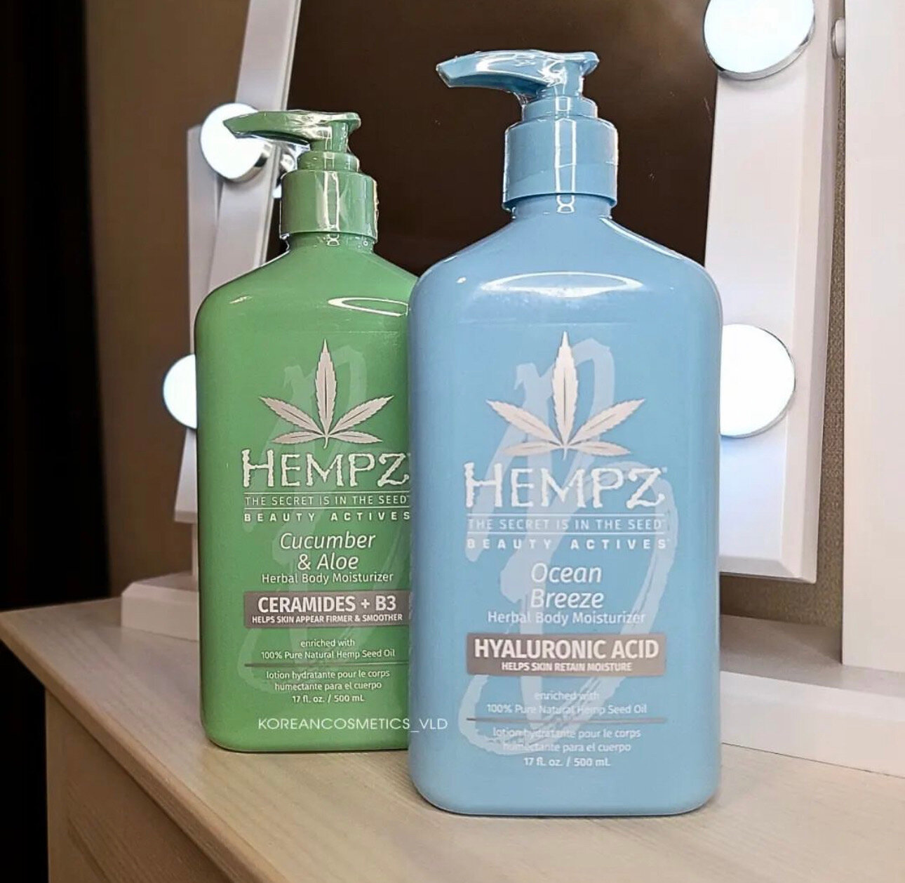 Молочко для тела с гиалуроновой кислотой Свежий ветер Moisturizer HEMPZ - фото №3