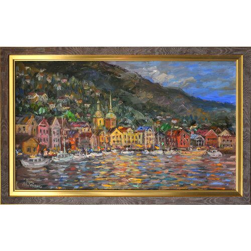 Картина на стену, городской пейзаж, 