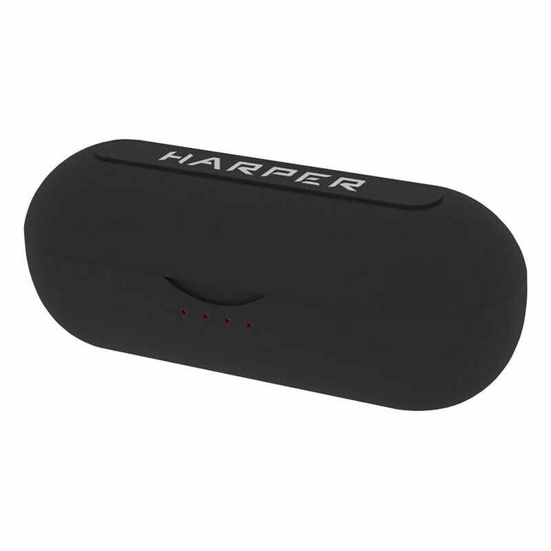 Наушники с микрофоном HARPER HB-515, Bluetooth, вкладыши, черный [h00002708] - фото №17