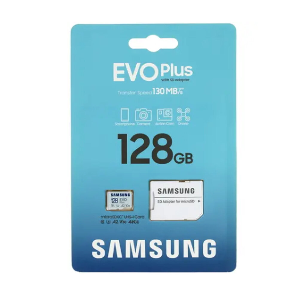 Карта памяти microSD EVO Plus 128GB SAMSUNG