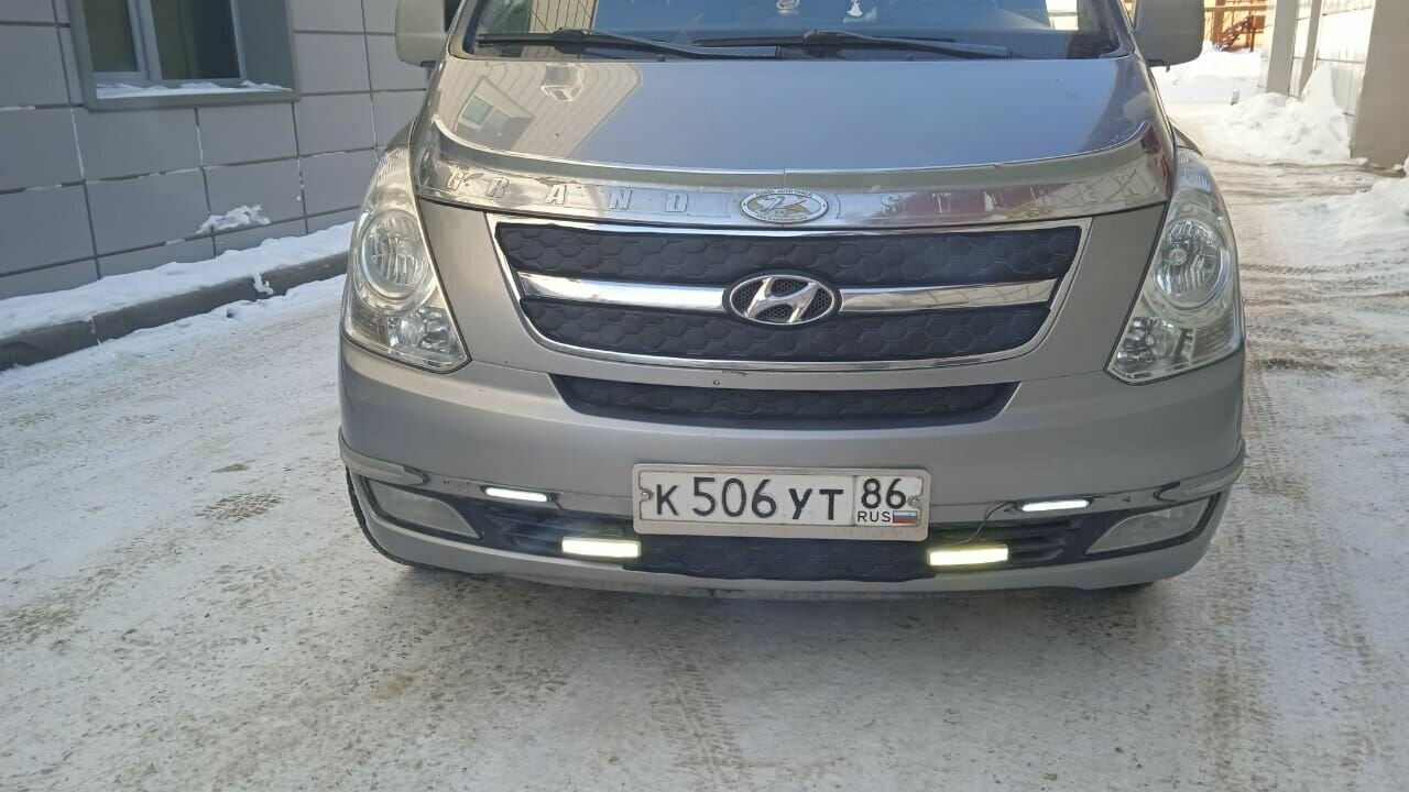 Утеплитель радиатора для Hyundai Grand Starex 2007-2015 Комплект 4 детали Дизайн Соты