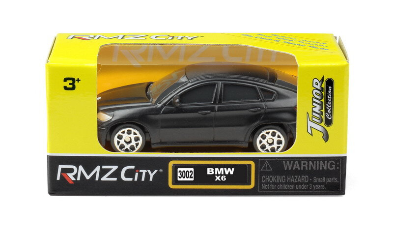 Игрушка Uni-Fortune, Машина металлическая 1:64 BMW X6, без механизмов черный матовый - фото №9