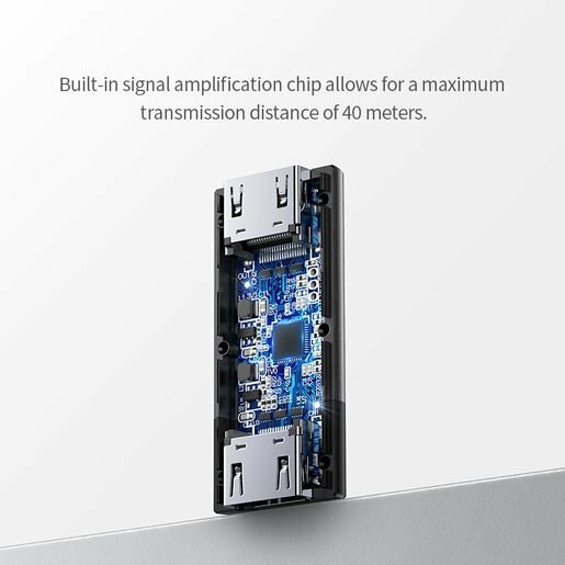 Адаптер UGREEN 10943_ для усиления сигнала HDMI With Chipset For Extension HDMI Female To Fema - фото №3
