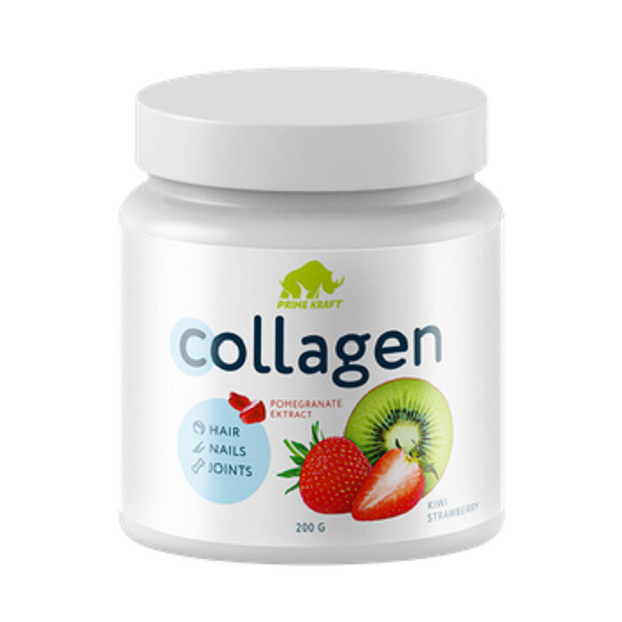 Коллаген PrimeBar Collagen, 200 грамм, вкус: киви-клубника