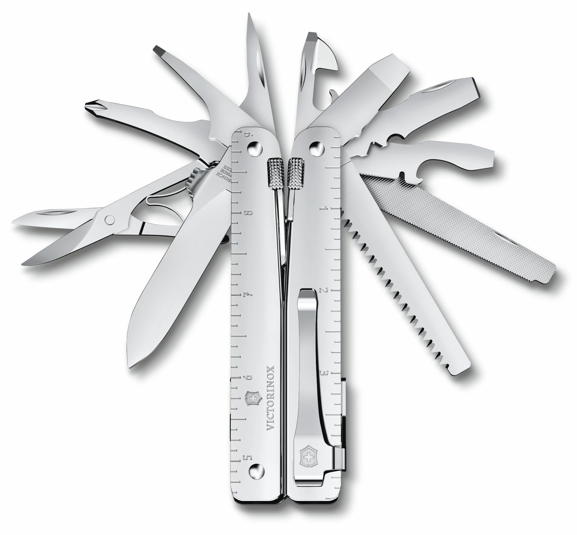 Мультитул Victorinox SwissTool MX Clip (3.0327.mkb1) 115мм 26функц. серебристый блистер 3.0327.MKB1