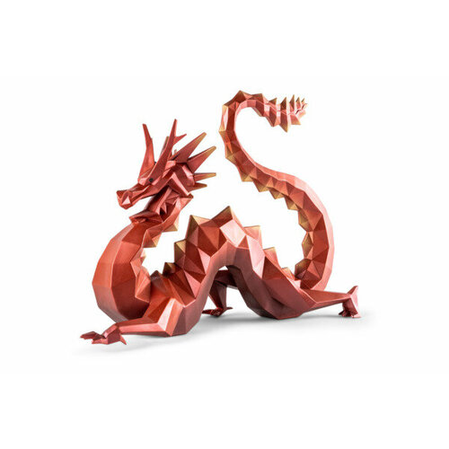 Фигурка Lladro Дракон 49х18х36 см, фарфор, красный, лим выпуск