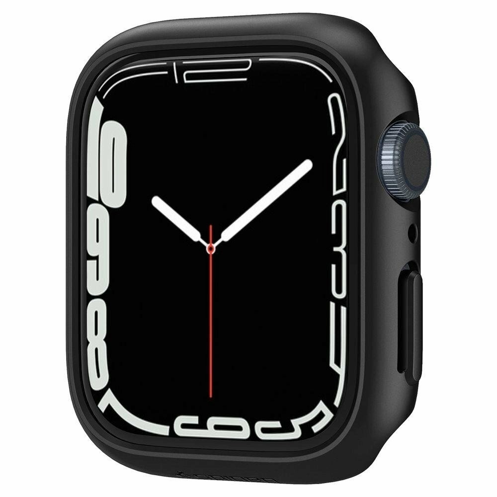 Чехол для корпуса Spigen Thin Fit для Apple Watch 7 45 мм ACS04174 черный — фото 2