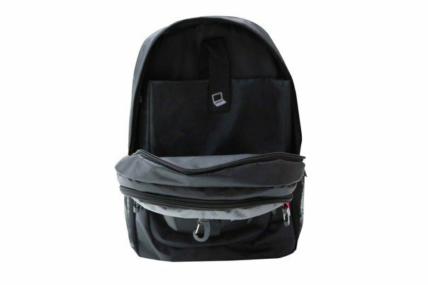 KREZ BP06 multifunctional backpack  classic 156 grey nylon