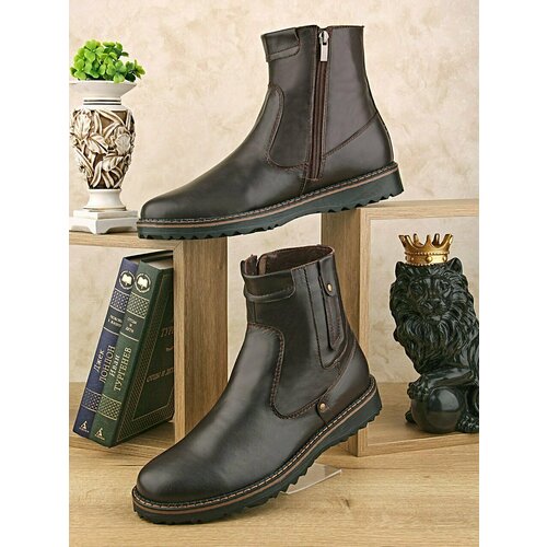 фото Ботинки brave lion, размер 42, коричневый