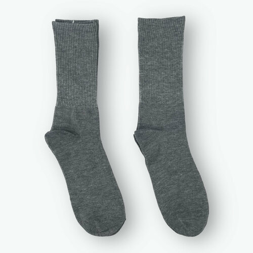 фото Носки amigobs страна: китай. состав: хлопок 80%, полиэстер 15%, спандекс 5%., 2 пары, размер 41-47, серый