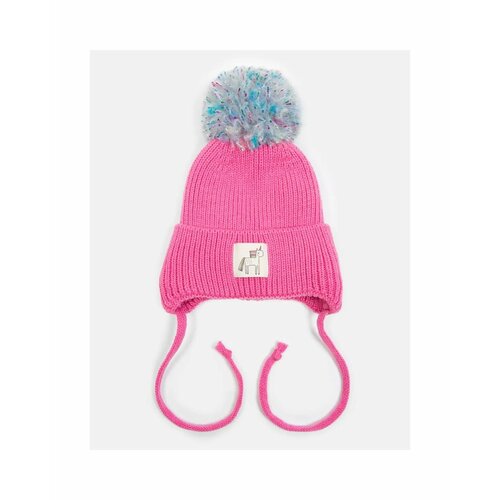 фото Шапка , размер 48, розовый нет бренда