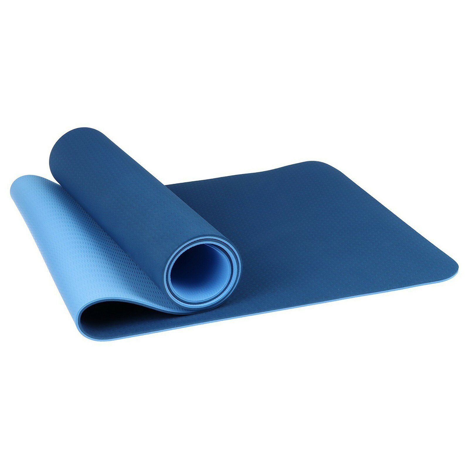 Коврик для йоги, 183×61×0,8 см, цвет синий