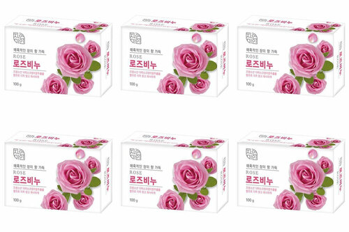 Mukunghwa Мыло для тела Rose Beauty Soap 100 гр 6 шт/