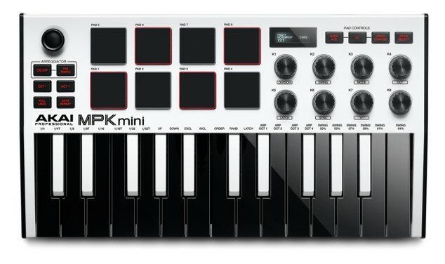 Миди клавиатура Akai Pro MPK MINI MK3 W