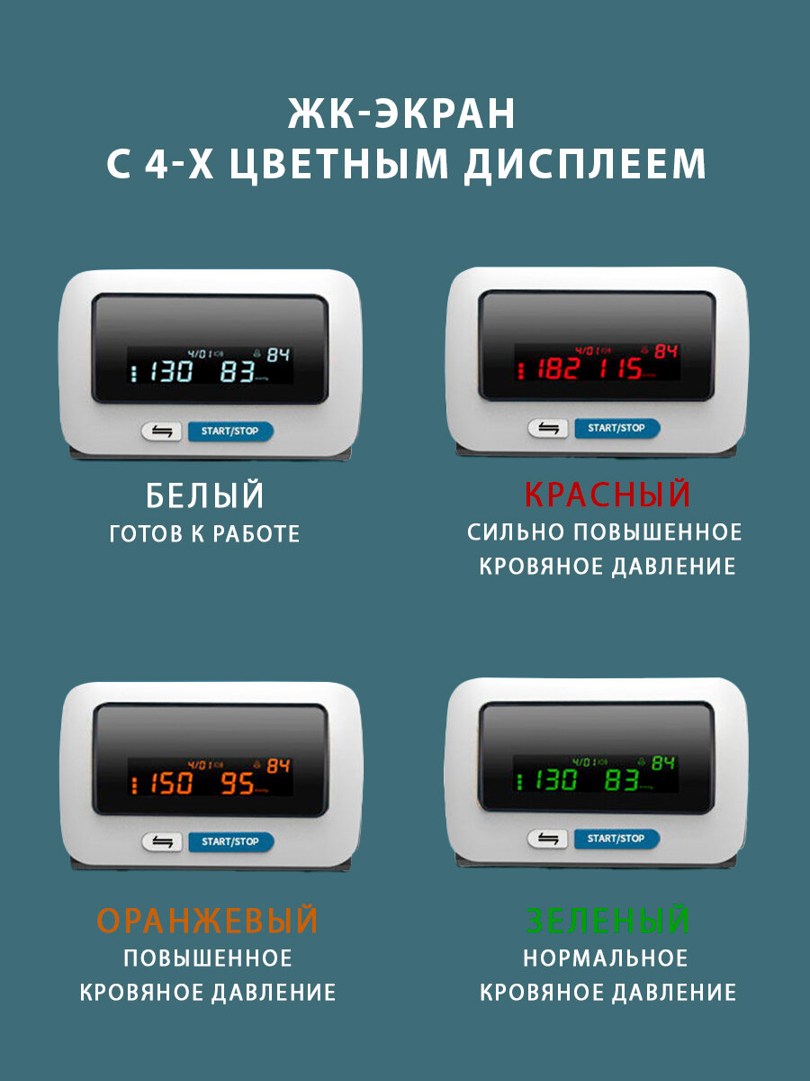 Автоматический цифровой тонометр на предплечье Большая манжета 22-42