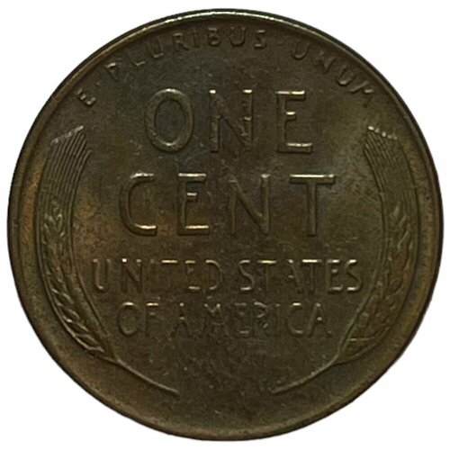 США 1 цент 1955 г. (Wheat Penny, Линкольн) (D) сша 1 цент 1957 г wheat penny линкольн