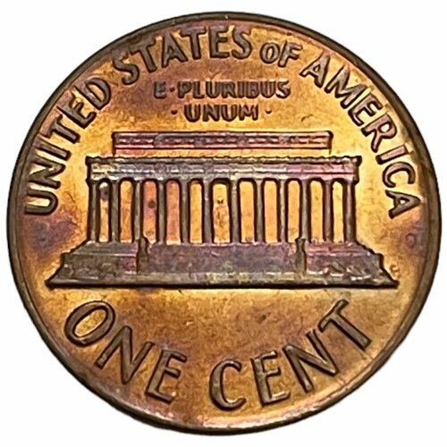 США 1 цент 1969 г. (Memorial Cent, Линкольн) (D)