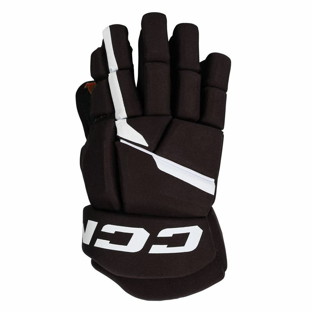 CCM Перчатки хоккейные HG NEXT SR BK/WH профессиональные взрослые краги хоккейные красный-белый размер 14