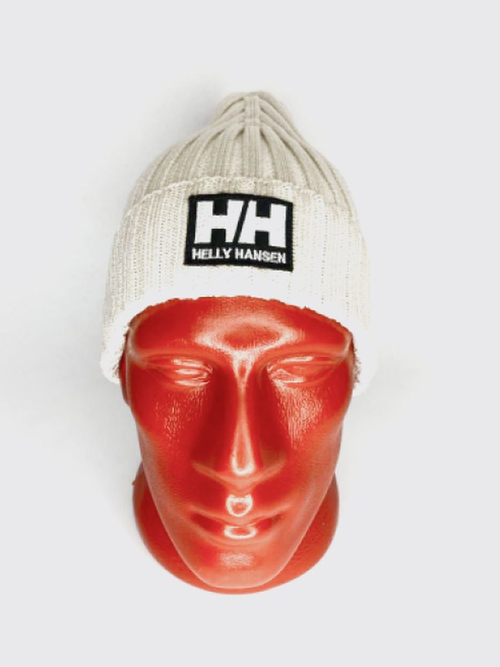 Шапка бини Helly Hansen зимняя, шерсть, вязаная, размер 50/58, белый