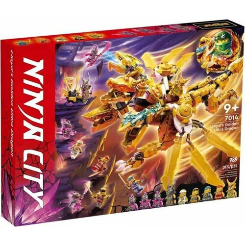 Конструктор Lion King Золотой ультрадракон Ллойда, 989 деталей / Совместимый с Ninjago 71774