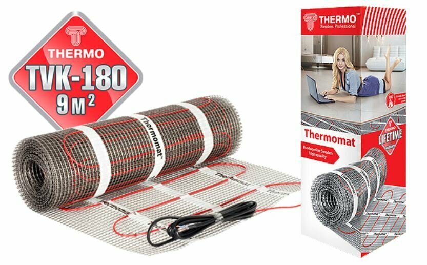 Мат нагревательный Thermo TVK-180 9м.кв. - фотография № 6