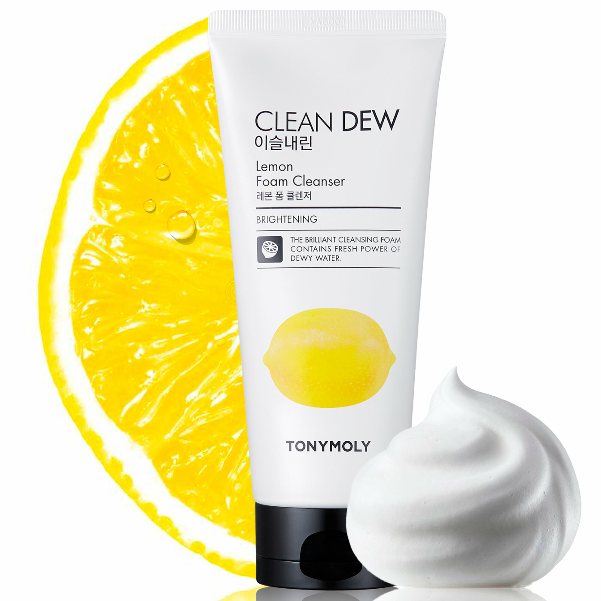 Tony Moly Пенка для умывания с экстрактом лимона Clean Dew Lemon Foam Cleanser, 180 мл