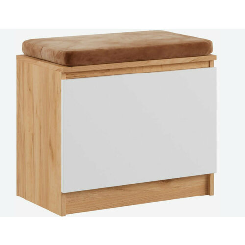 Тумба Мадера ТОМ 600*549*520 мм ЛДСП Дуб Крафт Золотой/ЛДСП Белый