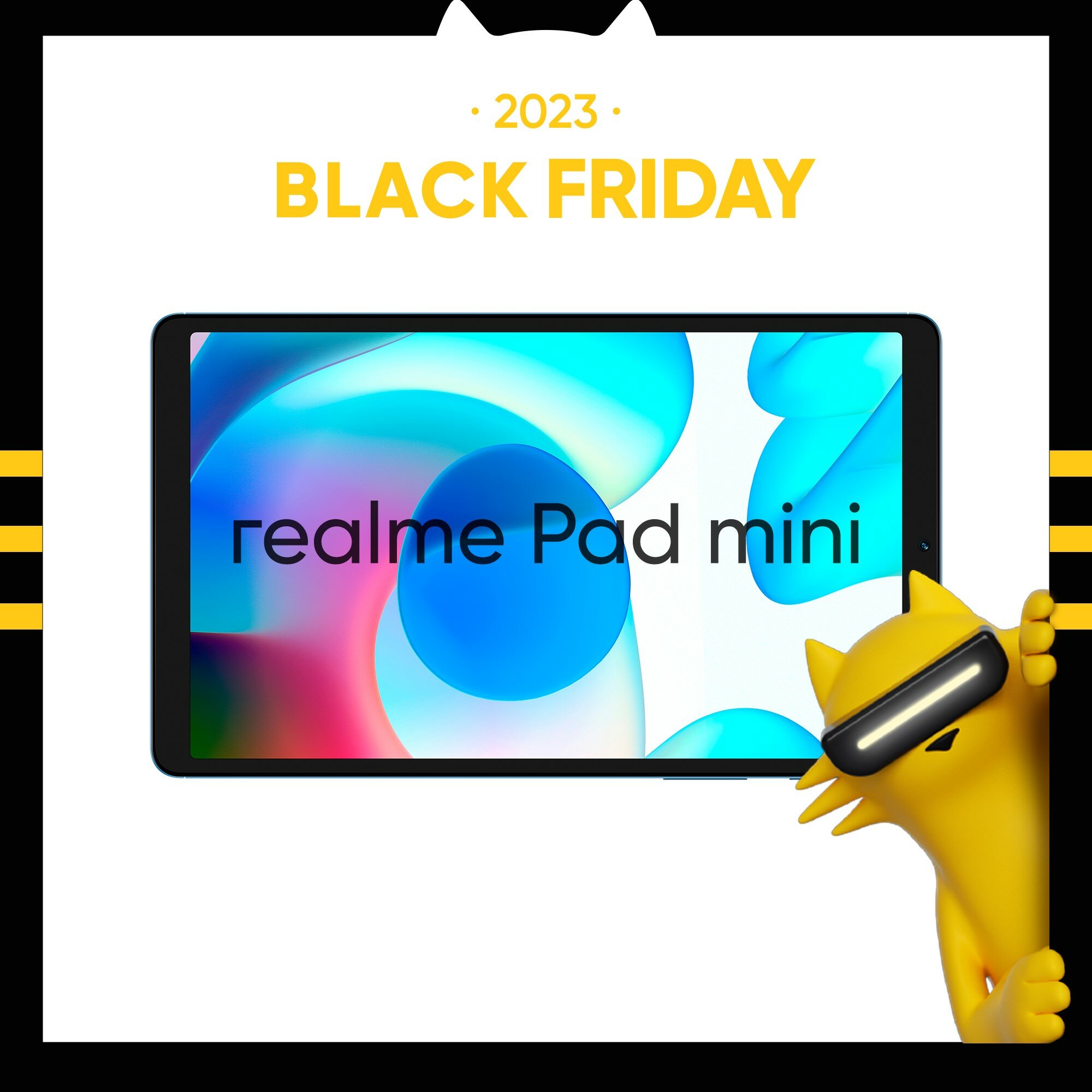 Планшет realme Pad mini 4+64 ГБ Wi-Fi, синий