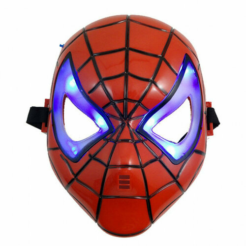Маска Человек-паук детская светящаяся маска железный человек детская светящаяся