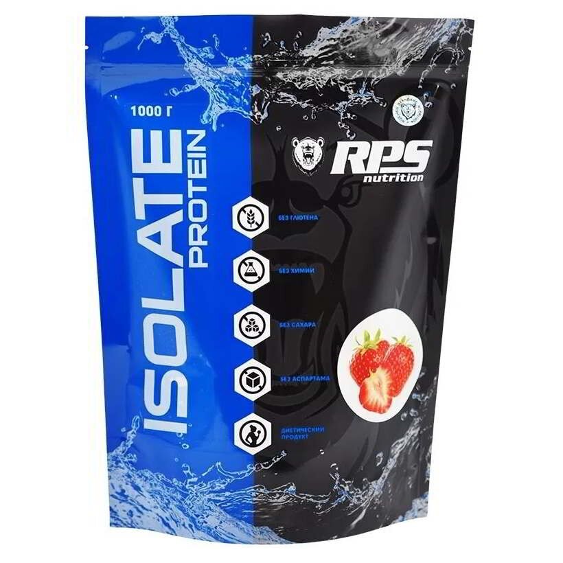 RPS Nutrition Whey Isolate 100% 1000 гр (RPS Nutrition) Клубника