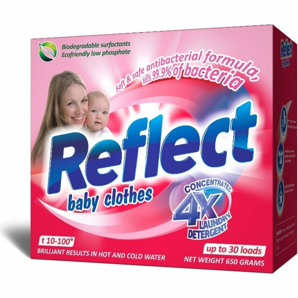 REFLECT Baby Clothes Концентрированный стиральный порошок 650г 9339238001048