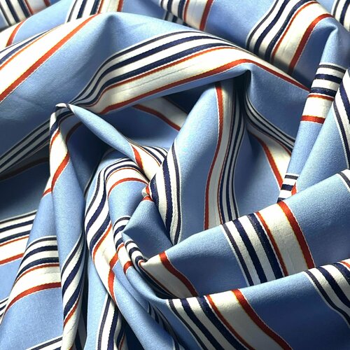 Ткань Сорочечная. Состав х/б 80% эластан 10% п/э 10%. Ширина 150см. Италия. Отрез ткани 2,10*1,50см. Цена за весь отрез.