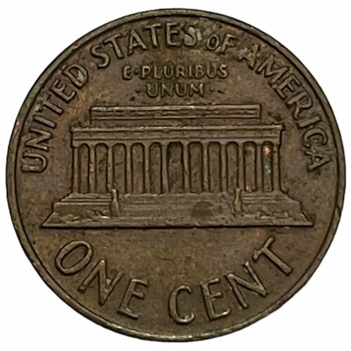 США 1 цент 1969 г. (Memorial Cent, Линкольн) сша 1 цент 1960 г memorial cent линкольн