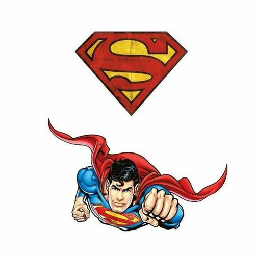 Термоаппликация Superman, цвет красный, 1 упаковка