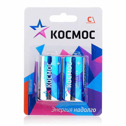 Батарейки алкалиновые космос LR14 BL2 элемент питания duracell lr14 bl2 basic