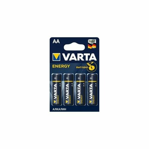 батарейка э п 1 2 sale lr6 316 bl1 crt10 отрывная лента 10 шт Батарейка Э/п Varta 4106.213.414 Energy LR6/316 BL4, 4 шт.