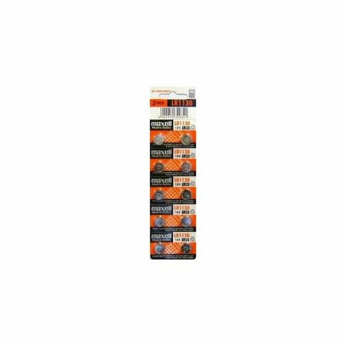 Батарейка Э/п Maxell G10 (389A) LR1130 BL10, 10 шт. maxell alkaline battery lr1130