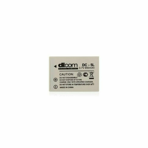 Аккумулятор DICOM DC-E5 for Canon LP-E5 аккумуляторная батарея для canon eos 1000d 450d 500d lp e5 850mah