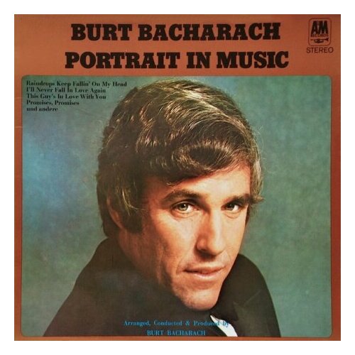Старый винил, A&M Records, BURT BACHARACH - Portrait In Music (LP , Used)